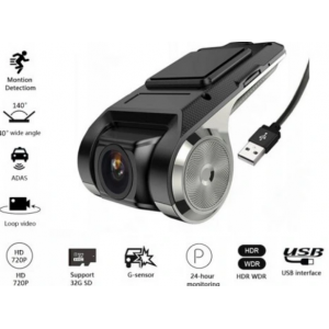 REJESTRATOR JAZDY DVR USB ADAS ANDROID HD 1280P